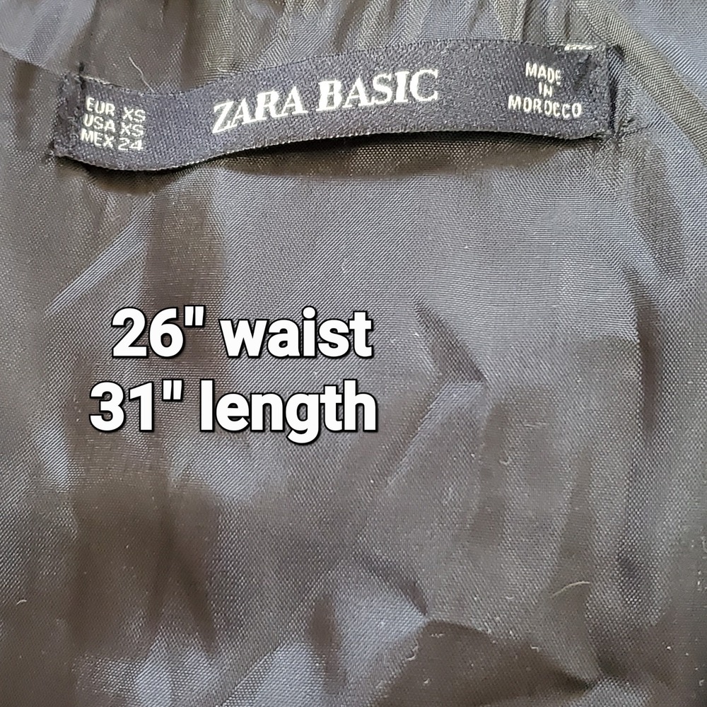 ZARA Pinafore Overall Jumpsuit Mini Dress Black Tweed Dark Acadamia Whimsgoth XS - Picture 6 of 8